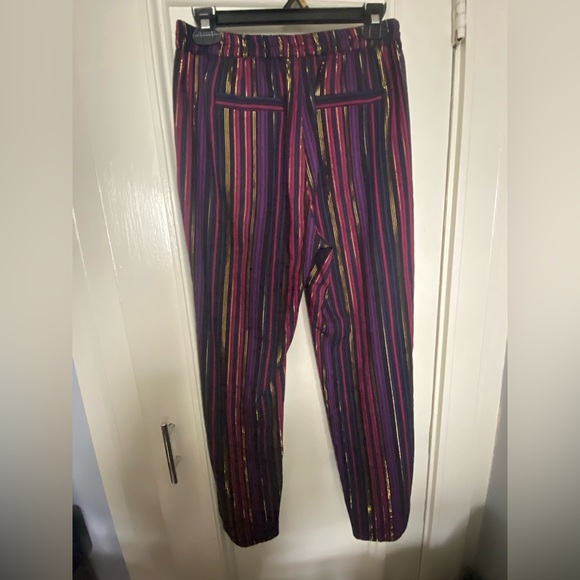 Marine Layer Women’s XS Purple, pink, gold striped pants - Picture 4 of 8